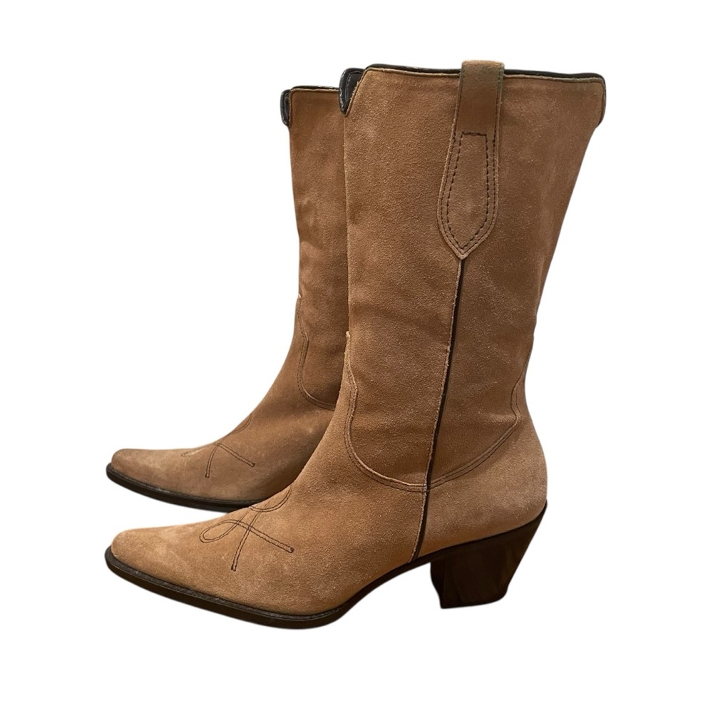 Franco Sarto Tan Heeled Boots